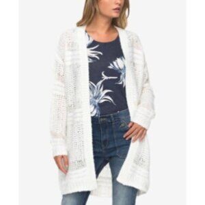 Roxy Women's Pursuit of Liberty Cardigan - Medium - Marshmallow